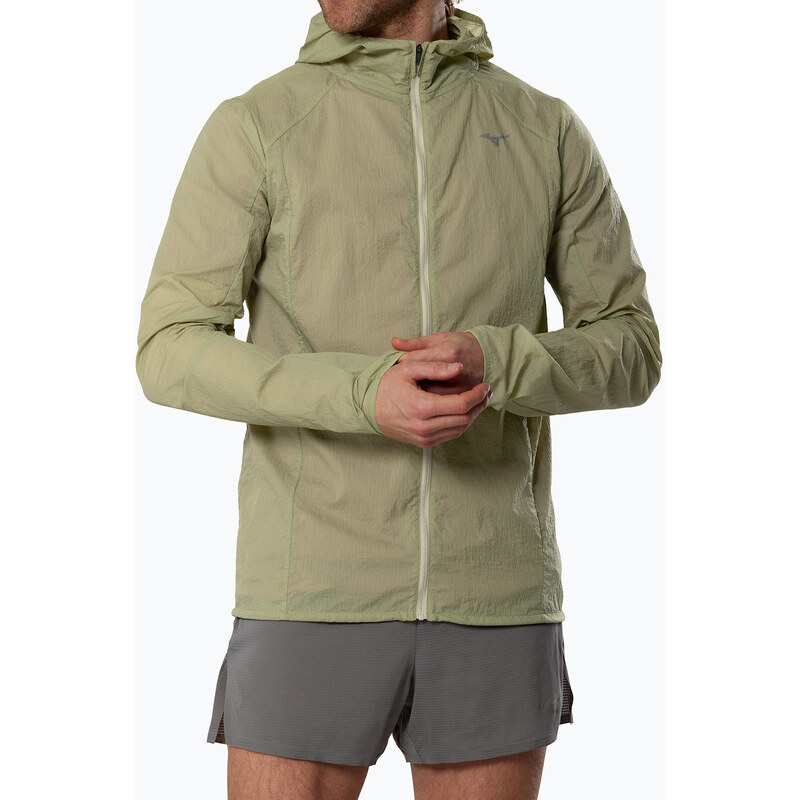 Pánská běžecká bunda Mizuno Tech Light Hooded elm
