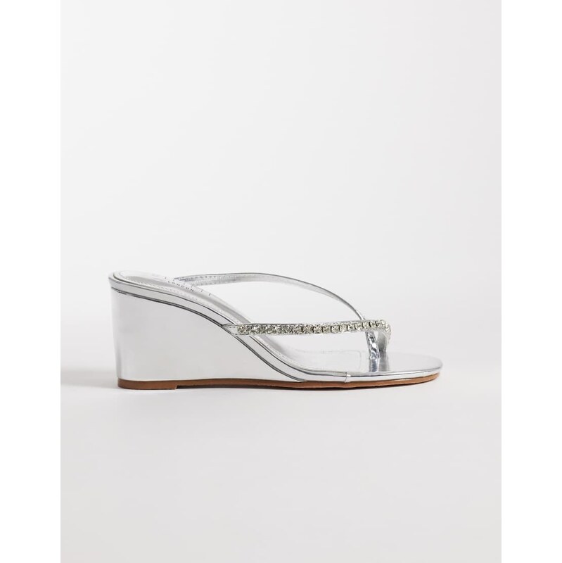 SIMMI Shoes Simmi London Julie wedge sandals with embellishment in 115681852