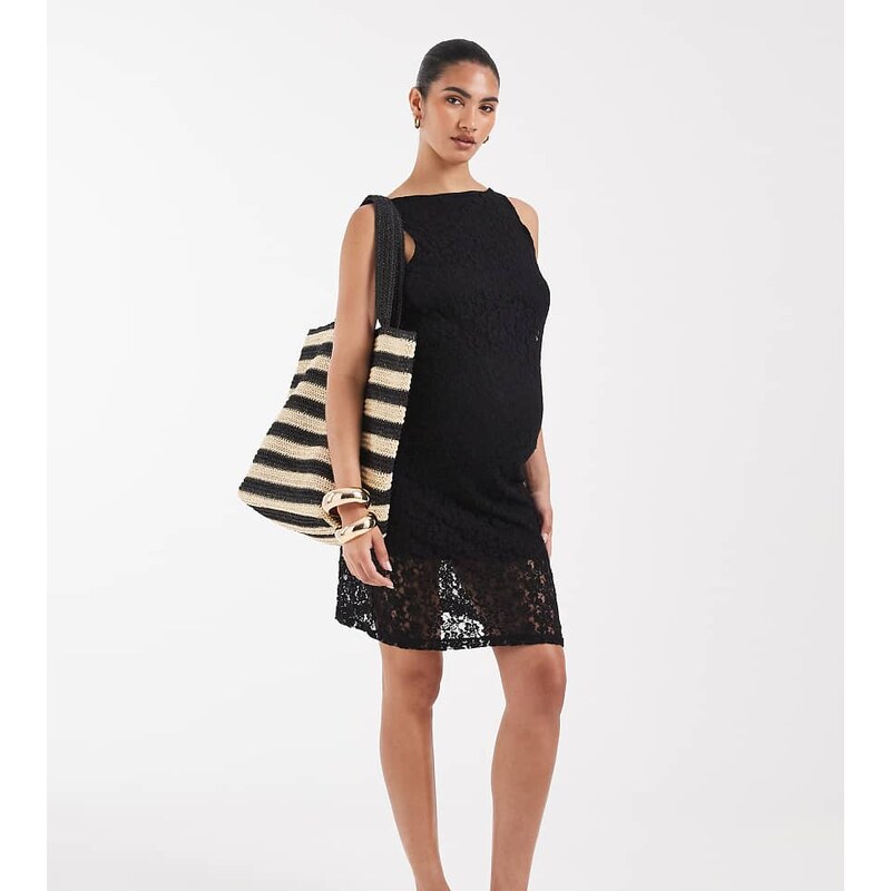 Vero Moda Maternity stretch floral lace sleeveless slash neck