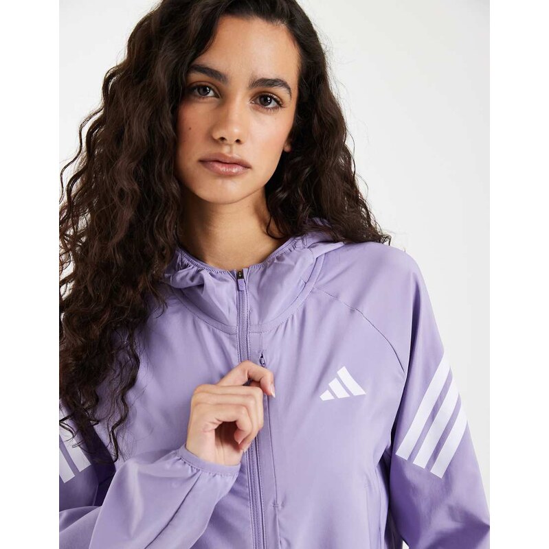 adidas performance Adi365 iconic running jacket in magic lilac-Purple 115682098