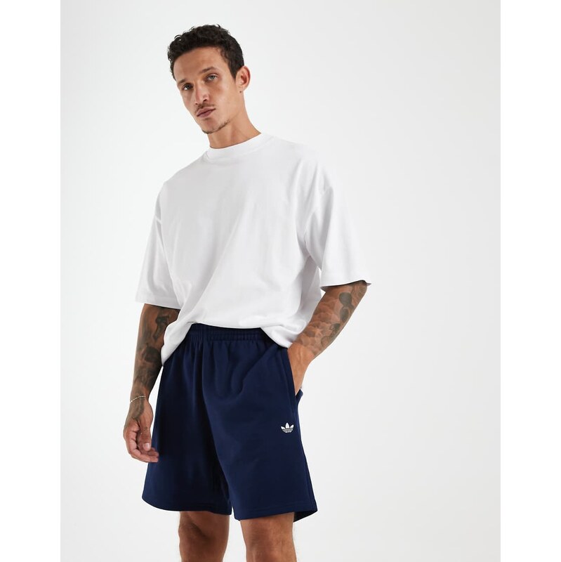 adidas Originals Trefoil essentials fleece shorts in night