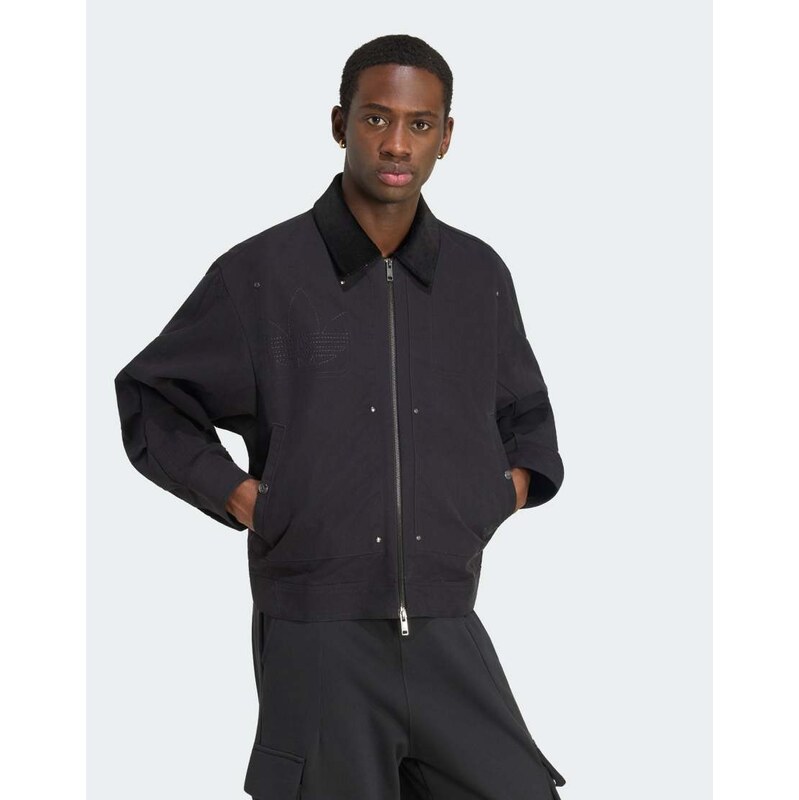 adidas Originals Premium essentials bomber jacket in black 115682136
