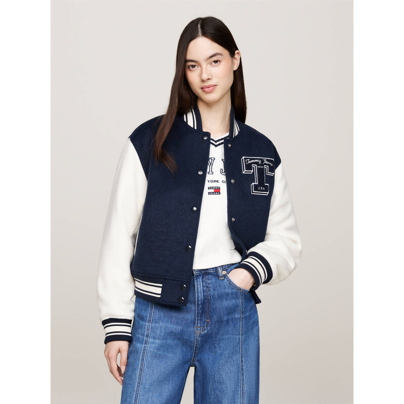 Tommy Jeans Bunda | Regular Fit | s příměsí vlny 115683078