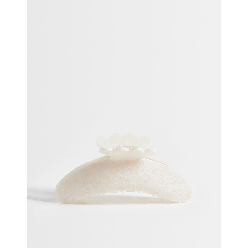 Sui Ava helle glace biggest hair claw in cream-White 115723487