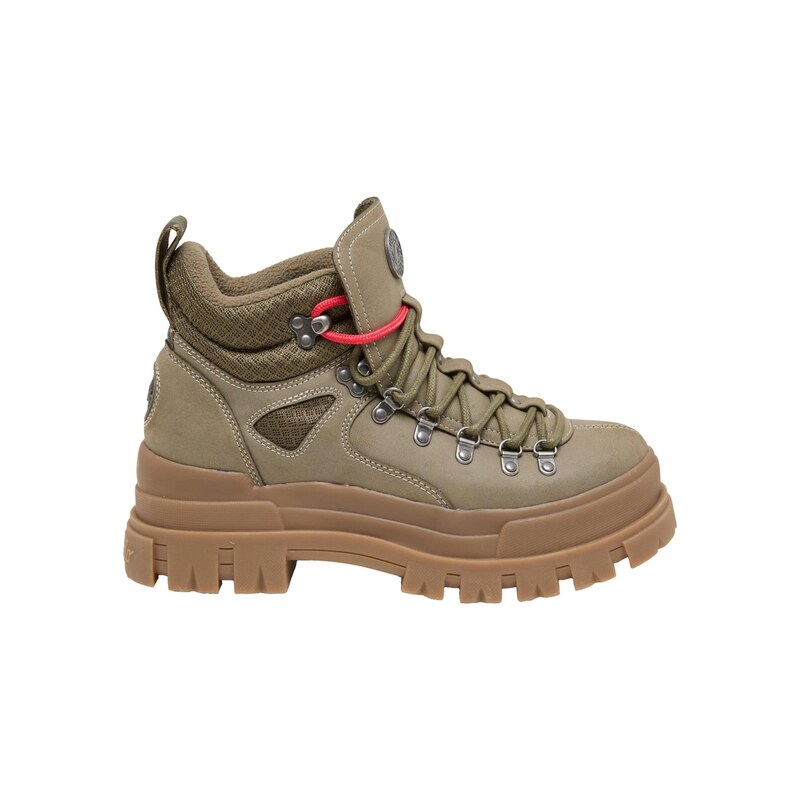 BUFFALO Šněrovací kozačky Aspha khaki 115686244