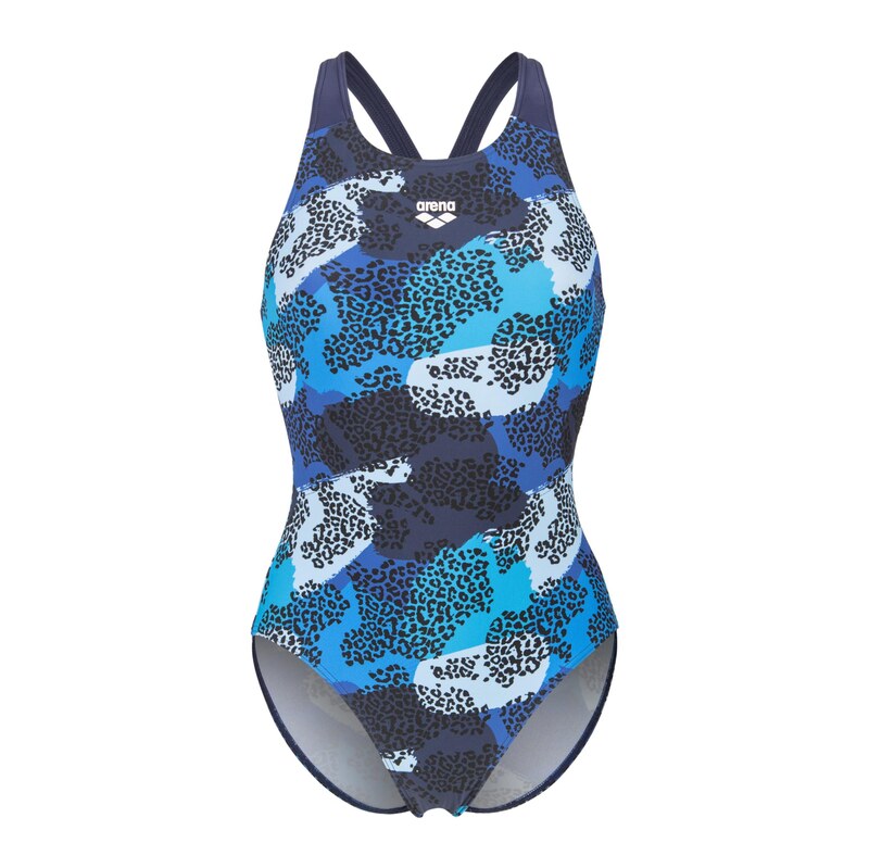 ARENA Plavky CAMO V BACK modrá / tmavě modrá / černá 115686405