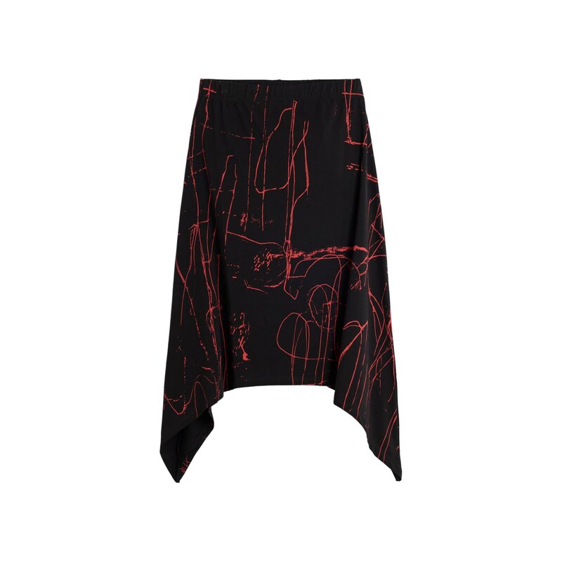 Desigual Sukně červená třešeň / černá