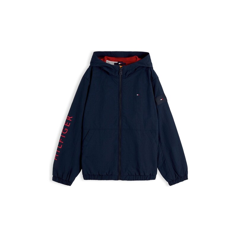 TOMMY HILFIGER Přechodná bunda Logo Graphic Relaxed námořnická