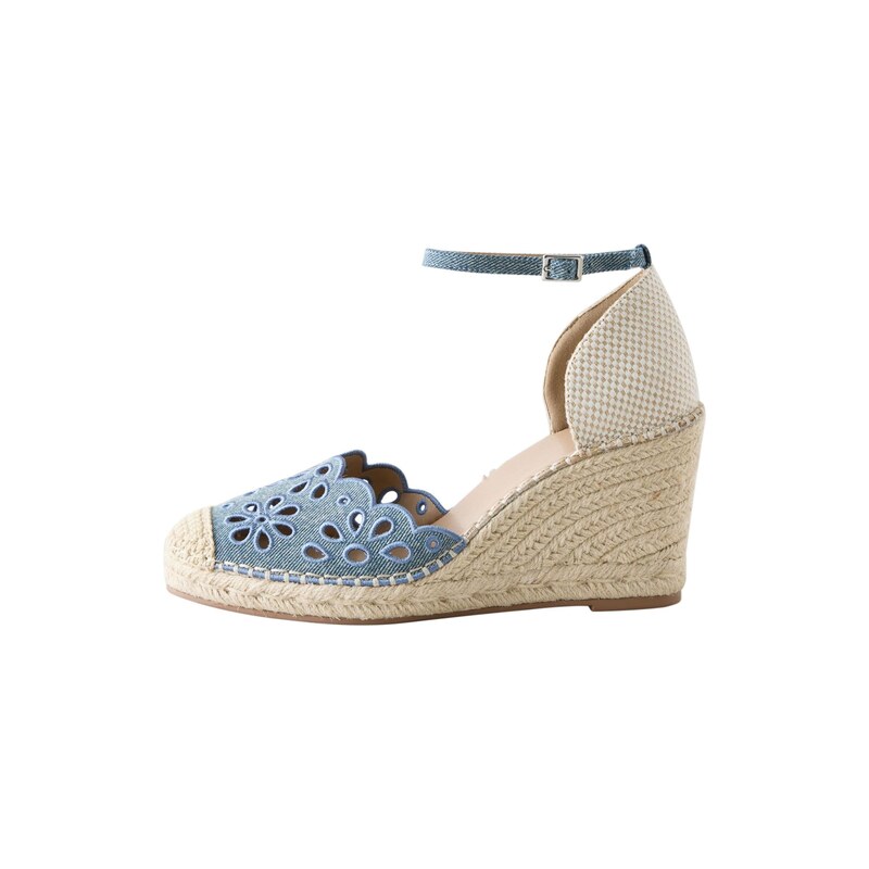 Next Sandály Forever Comfort starobéžová / modrá džínovina 115686756