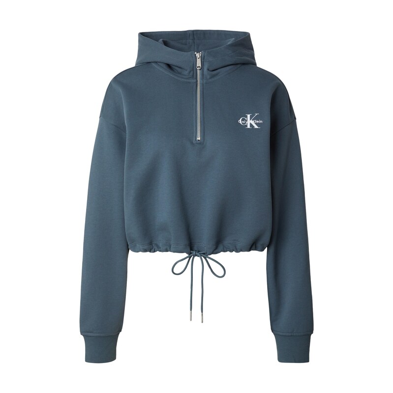 Calvin Klein Jeans Mikina kouřově modrá / bílá 115687193