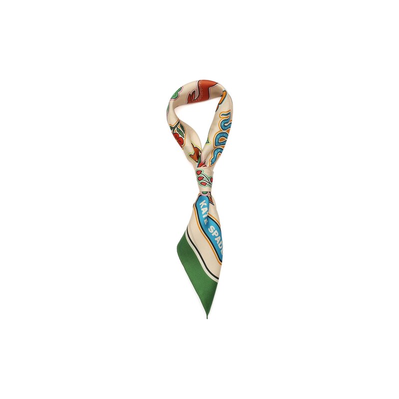 Kate Spade Šátek New York Garden světle béžová / světlemodrá / kiwi / 115687204