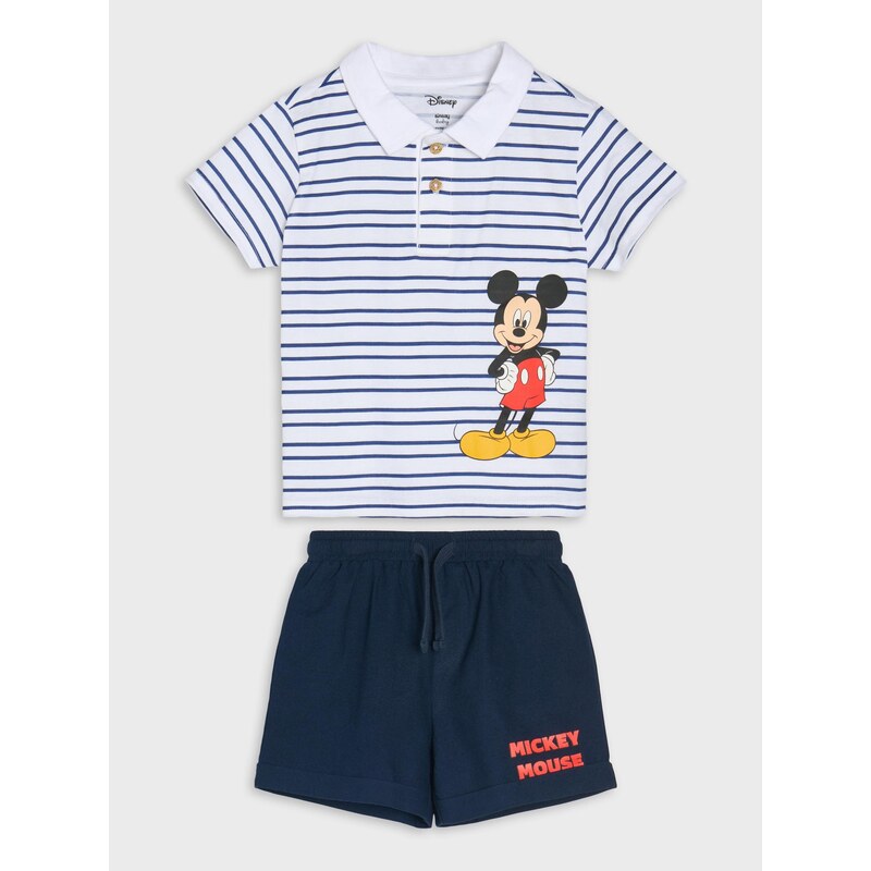 Sinsay - Souprava trička a kraťas Mickey Mouse - bílá