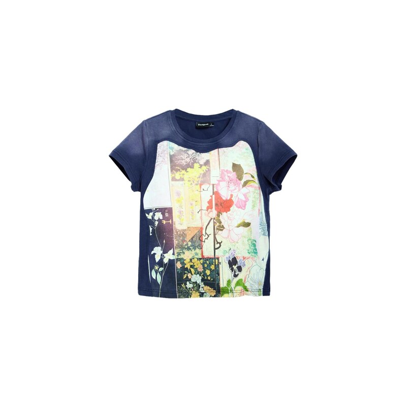 Desigual Tričko tmavě modrá / mix barev 115687560