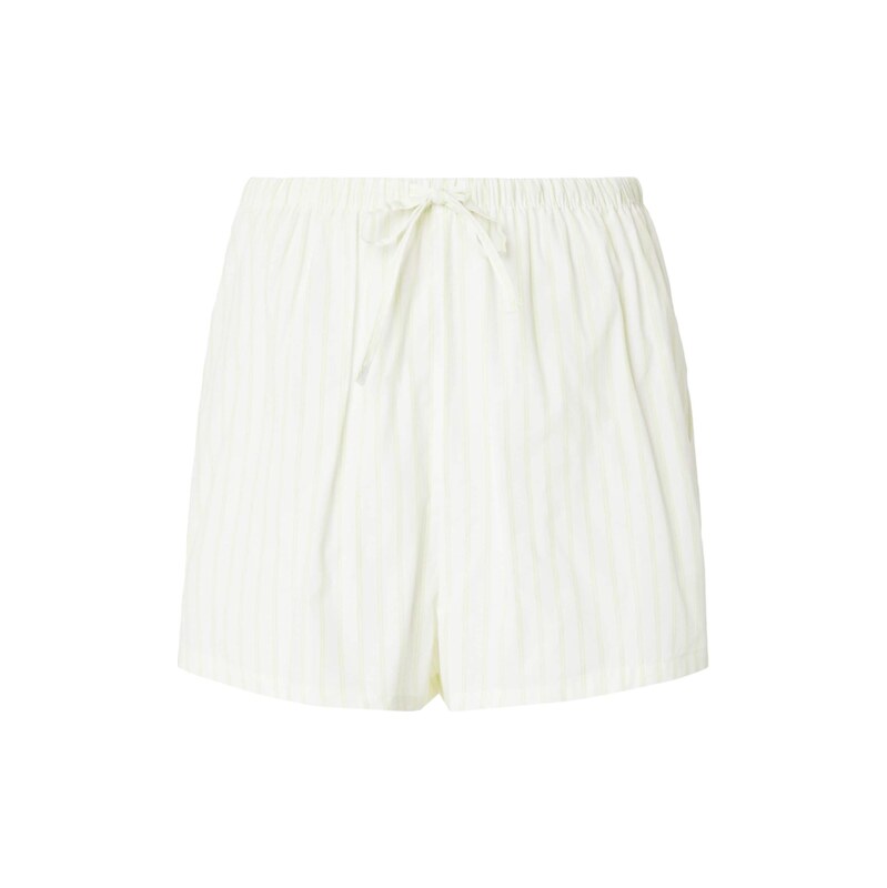 Hunkemöller Pyžamové kalhoty pastelově zelená / bílá