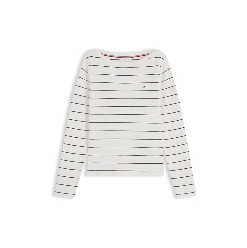 TOMMY HILFIGER Svetr slonová kost / námořnická modř 115687812