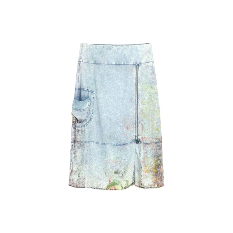 Desigual Sukně modrá džínovina 115687951