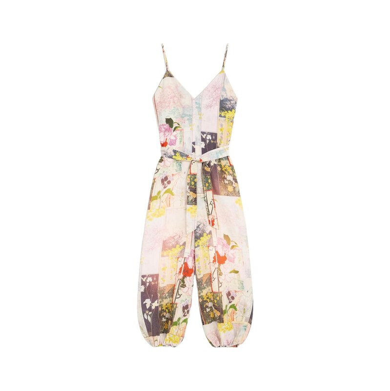 Desigual Overal citronová / khaki / pudrová 115687955