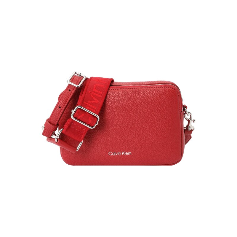 Calvin Klein Taška přes rameno Logo Strap Pebble Grain Camera