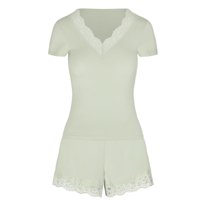 Hunkemöller Pyžamo Nana pastelově zelená 115688138