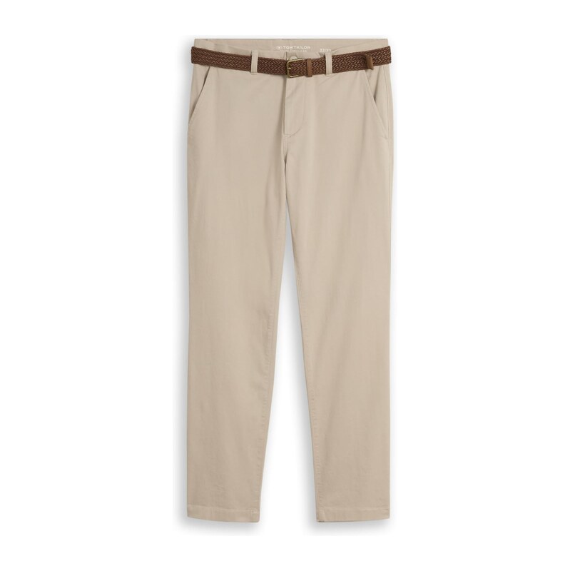 TOM TAILOR Chino kalhoty béžová