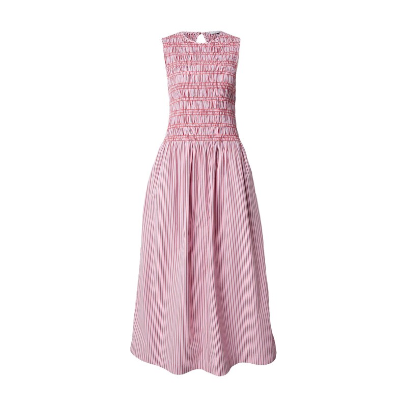 TOMMY HILFIGER Šaty Stripe Smock Sleeveless Fit And Flare Maxi