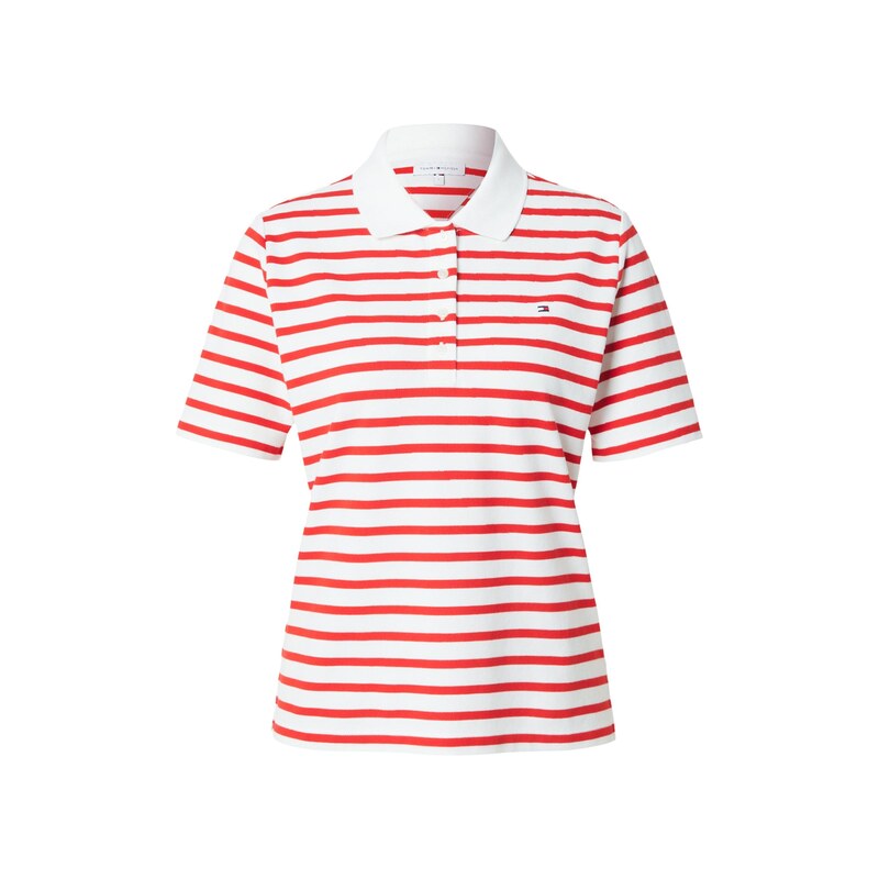 TOMMY HILFIGER Tričko 1985 červená třešeň / bílá 115688255