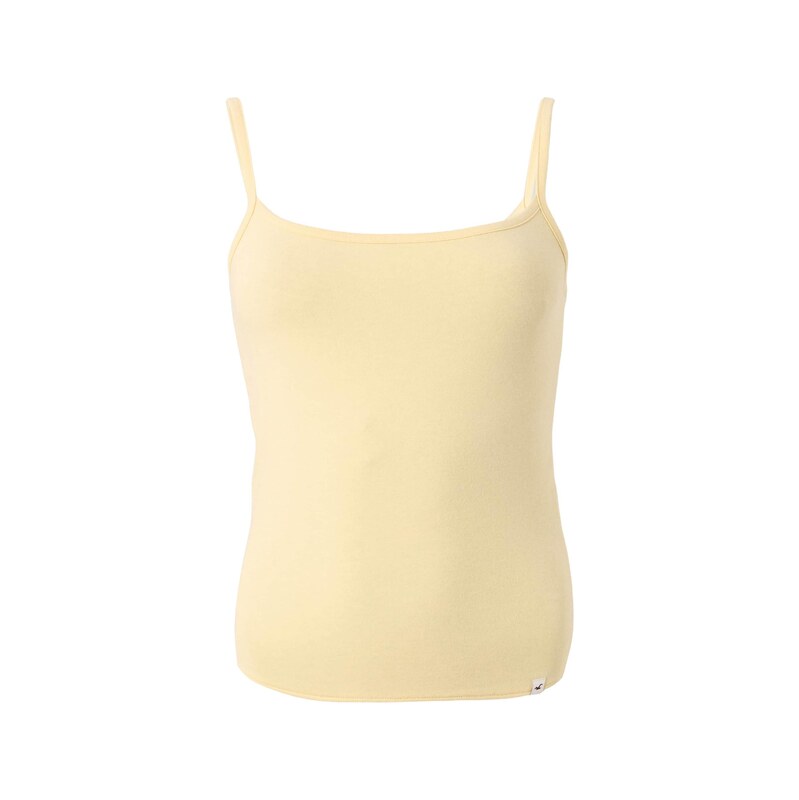 HOLLISTER Top světle žlutá / šedý melír