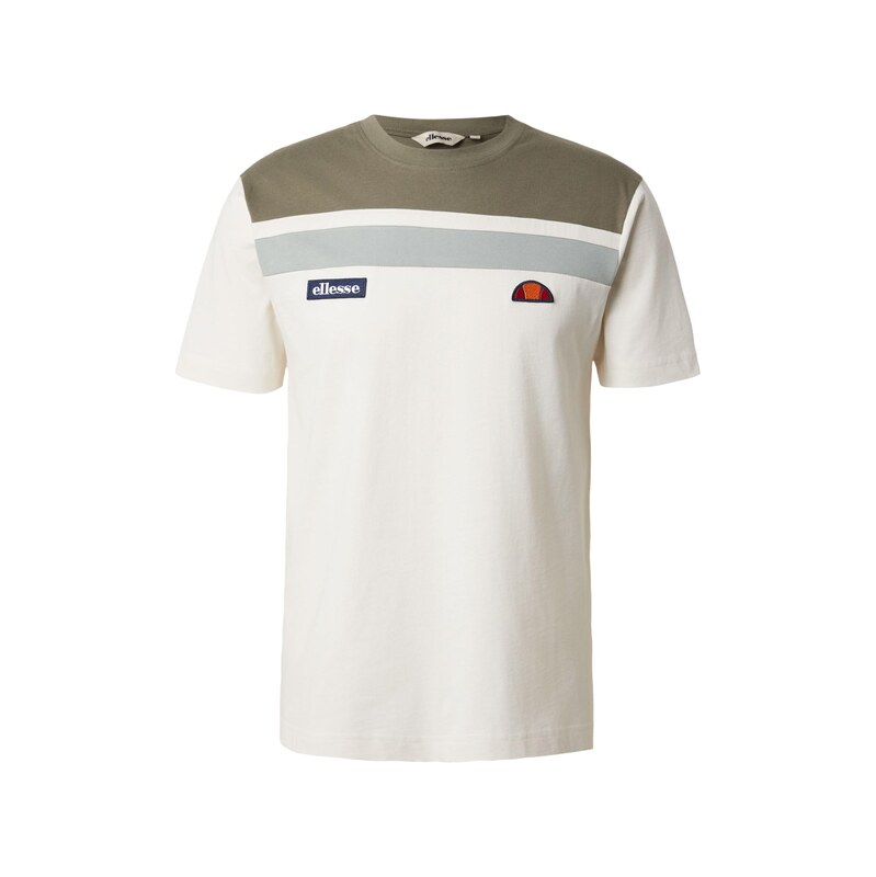 ELLESSE Tričko 'Vignola' khaki / pastelově zelená / offwhite