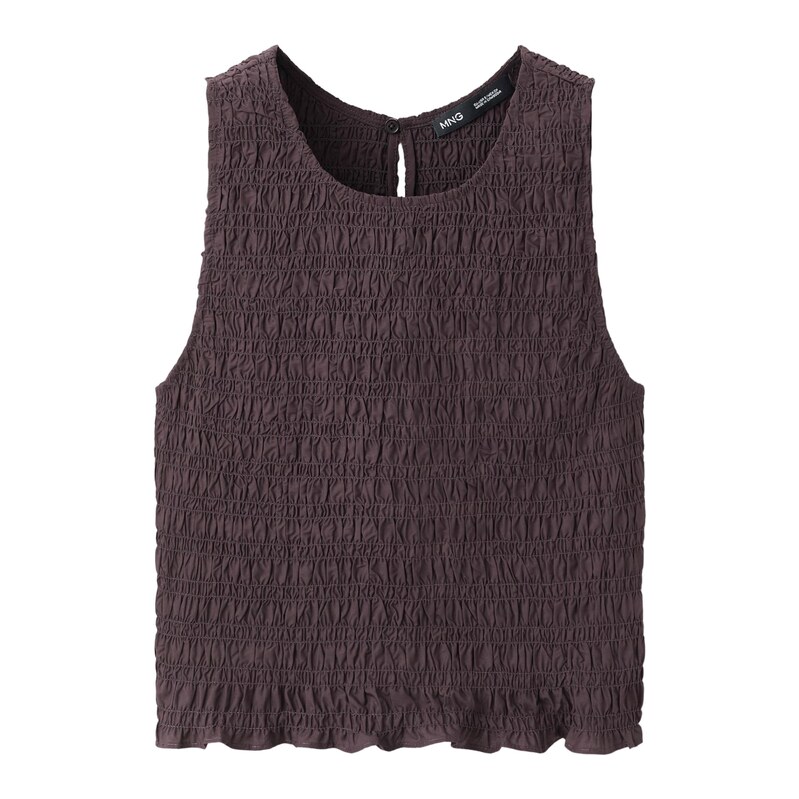 MANGO Top SIROS hnědá 115688601
