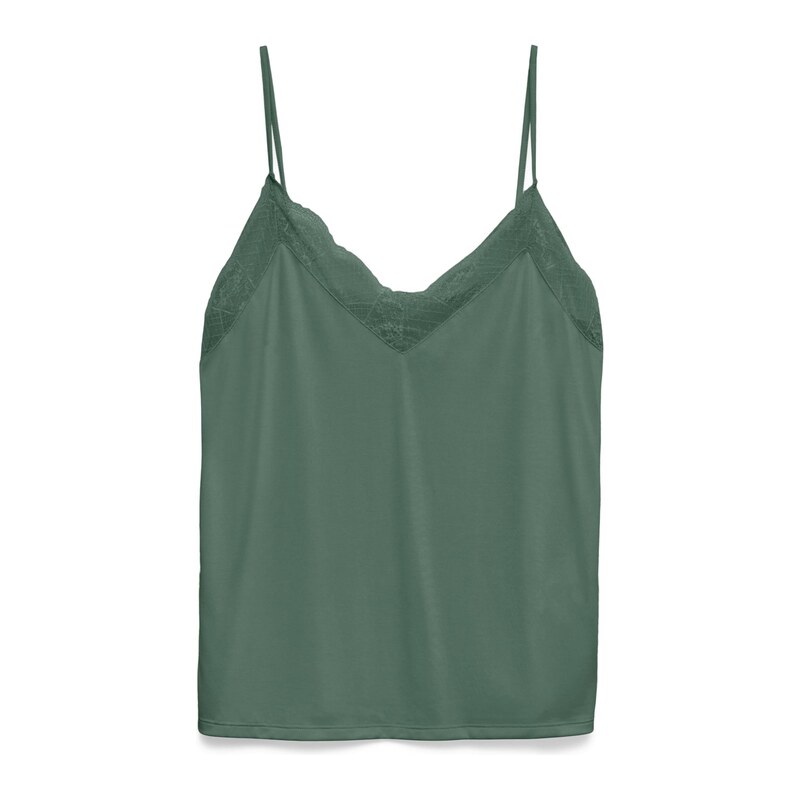 VERO MODA Top VMKAREN tmavě zelená 115688883