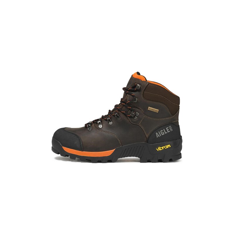 AIGLE Kozačky Altavio tmavě hnědá / černá 115688908