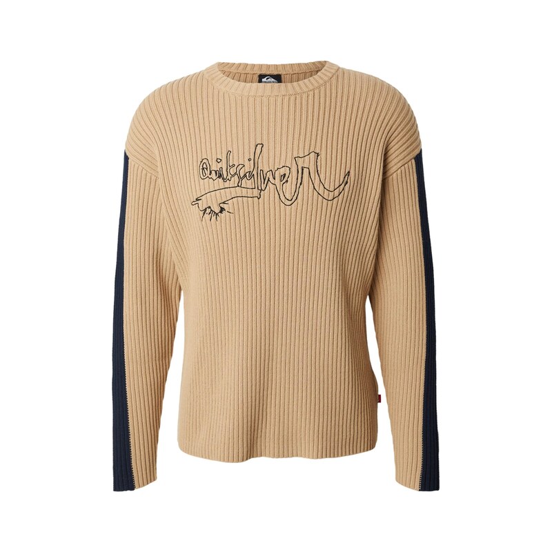 QUIKSILVER Sportovní svetr béžová / námořnická modř / černá /