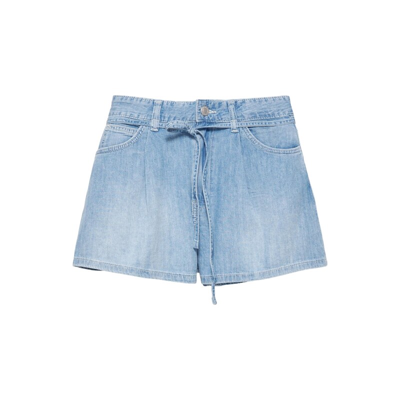 Pull&Bear Džíny se sklady v pase světlemodrá 115688817