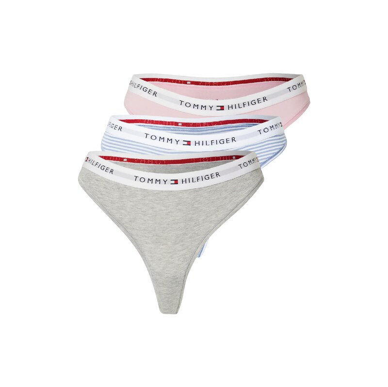 Tommy Hilfiger Underwear Tanga světlemodrá / šedý melír / růže / bílá 115689123