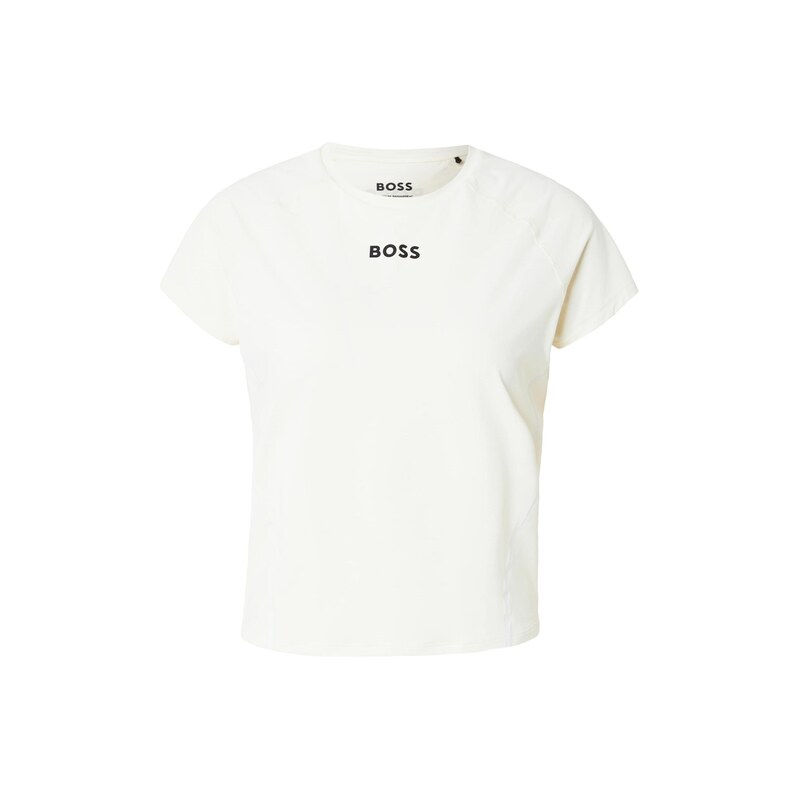 BOSS Tričko Elogofit2 krémová / černá 115689132