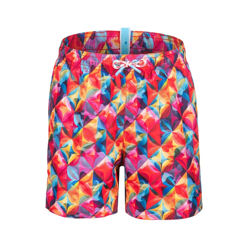 ARENA Plavecké šortky WATER PRINTS BEACH BOXER AO červená
