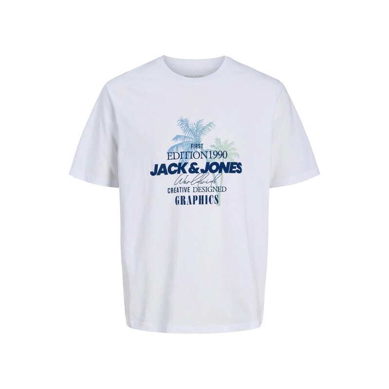 JACK & JONES Tričko JJGRADIENT námořnická modř / světlemodrá /