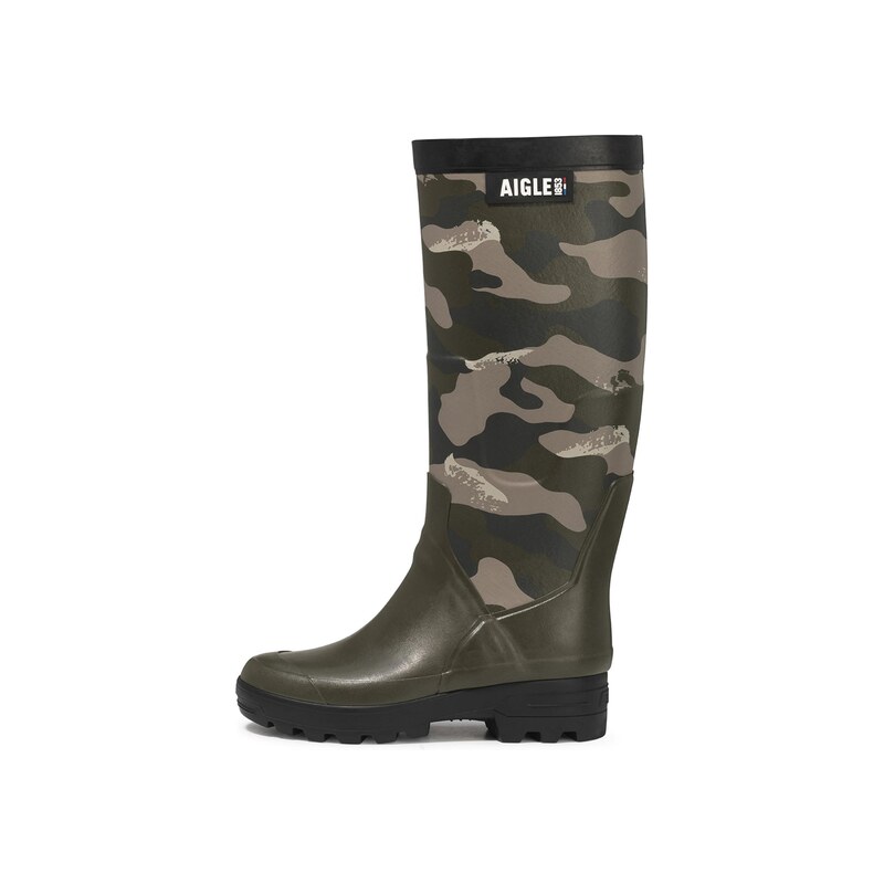 AIGLE Holínky Benyl khaki / světle zelená / tmavě zelená 115689200