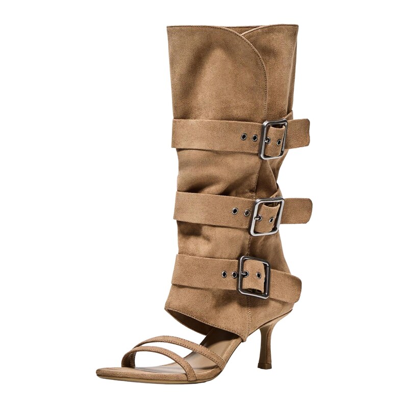 Bershka Sandály velbloudí 115689317