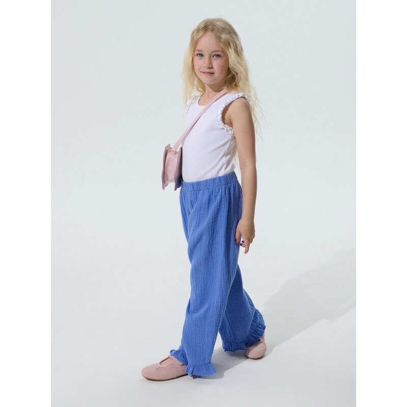 Sinsay - Džíny wide leg - indigo
