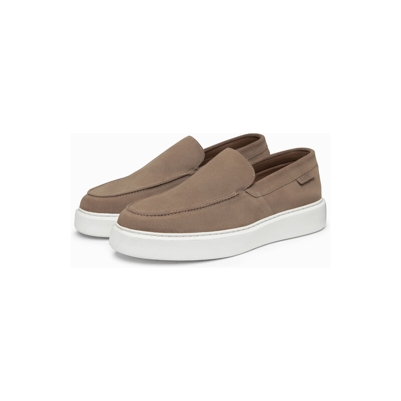 Pánské semišové slip-on polobotky Ombre