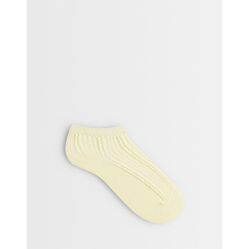 Sui Ava sofie ankle socks in butter yellow 115691752