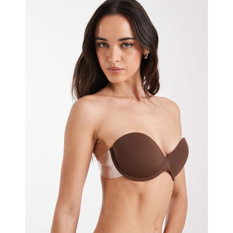ASOS DESIGN moulded strapless backless bra with stick on wing in