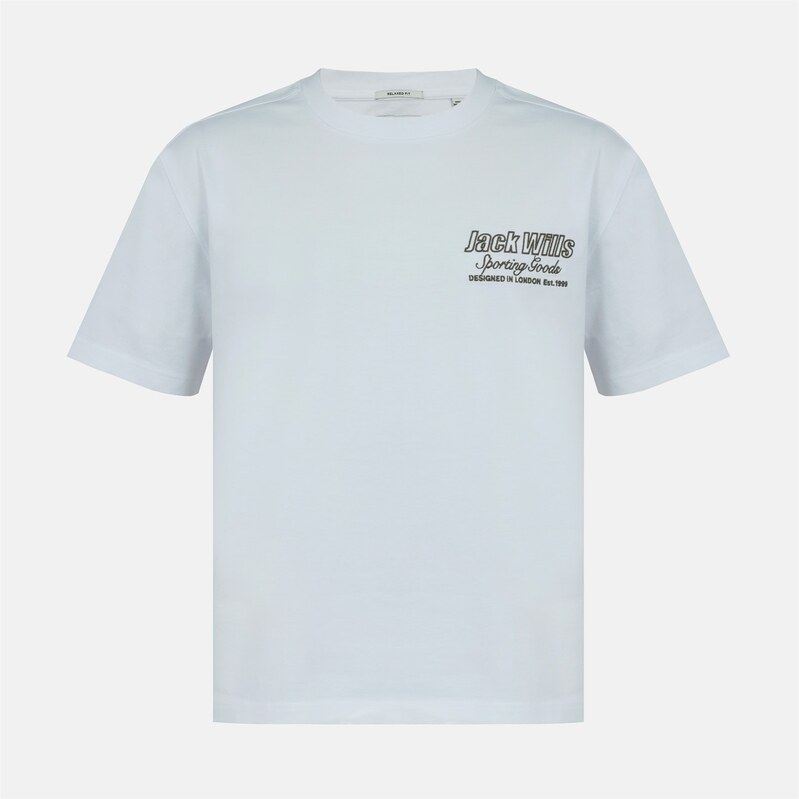 Tričko Jack Wills Outline Grey 707048