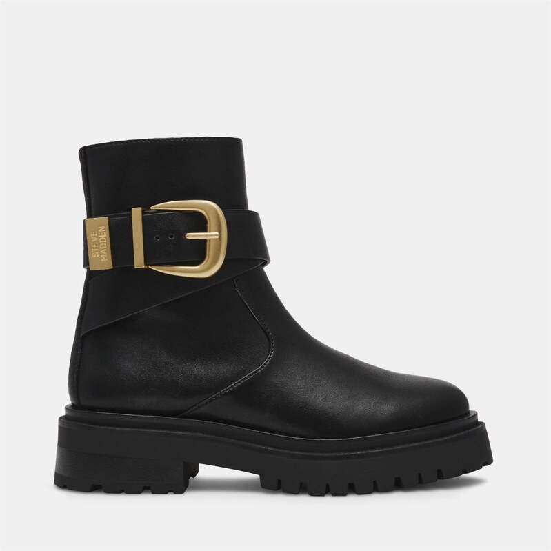 Kozačky Steve Madden Blk Leather 3786825 115701362