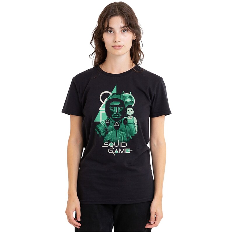 Tričko Squid Game Black 3258543