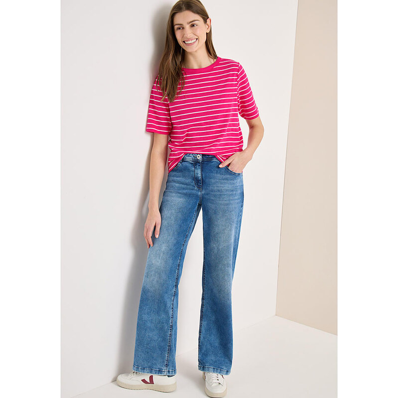 Tričko Cecil Pink/ Weiß 989792 115702125