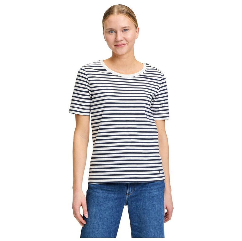 Tričko BETTY & CO Weiß/ Dunkelblau 9444358