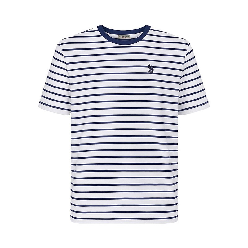 Tričko U.S. Polo Assn. Weiß/ Dunkelblau 2609125