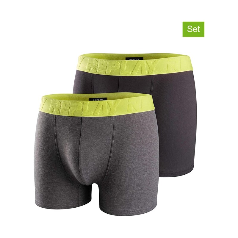 Boxerky Replay Underwear Grau/ Schwarz 6141751